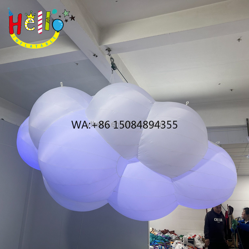 Led Balloon Light - カラフルなLED照明付きインフレータブルクラウドバルーン、ステージパーティーシーリングデコレーション用