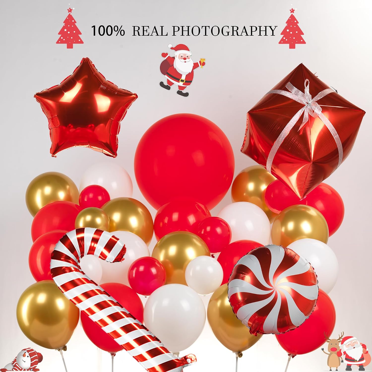 139個入りクリスマスバルーンアーチキット、キャンディクリス - Balloon Arch Kit のレビューと価格