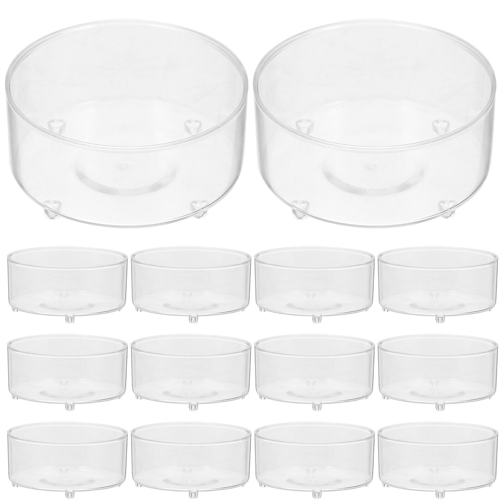 ティーライトキャンドル用プラスチックカップ50個セット 透明 - Plastic Cup 50Pcs のレビューと価格
