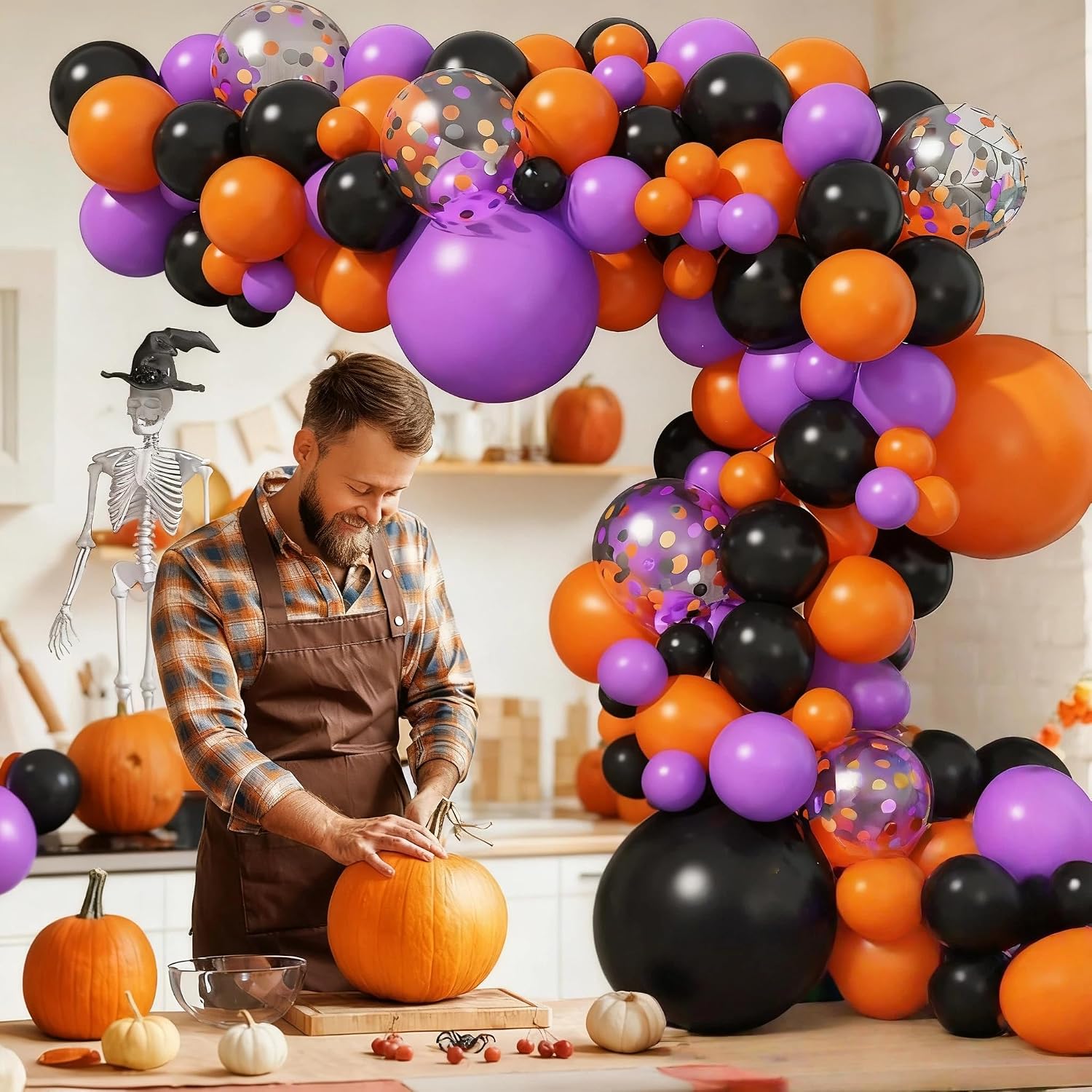 Jobkoo ハロウィンバルーンアーチガーランドキット ブラ - Balloon Arch Kit のレビューと価格