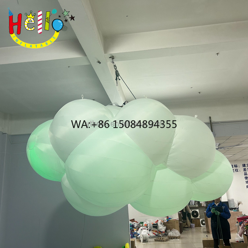 カラフルなLED照明付きインフレータブルクラウドバルーン、ス - Led Balloon Light のレビューと価格