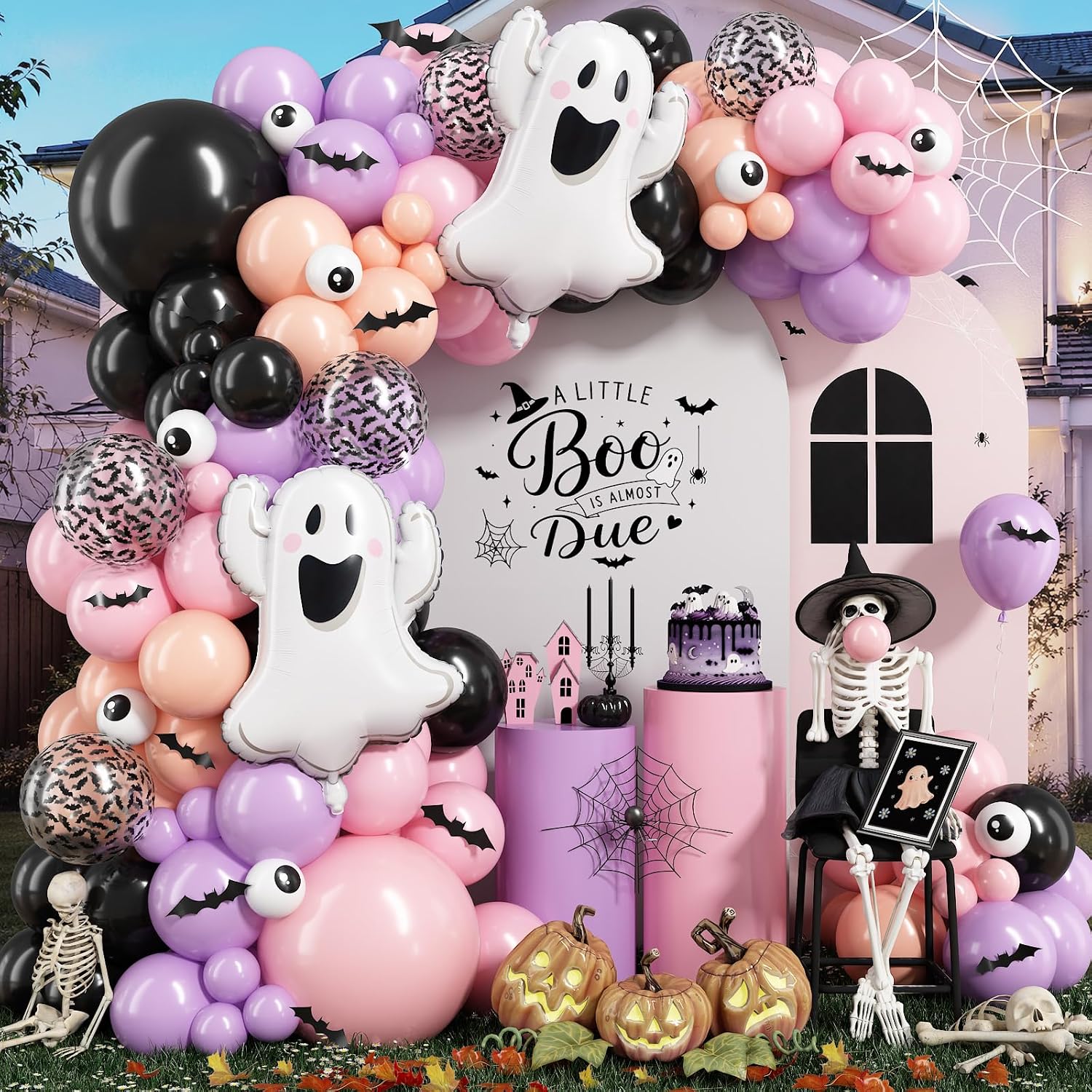ハロウィンバルーンガーランドアーチキット（3Dコウモリステッ - Balloon Arch Kit のレビューと価格