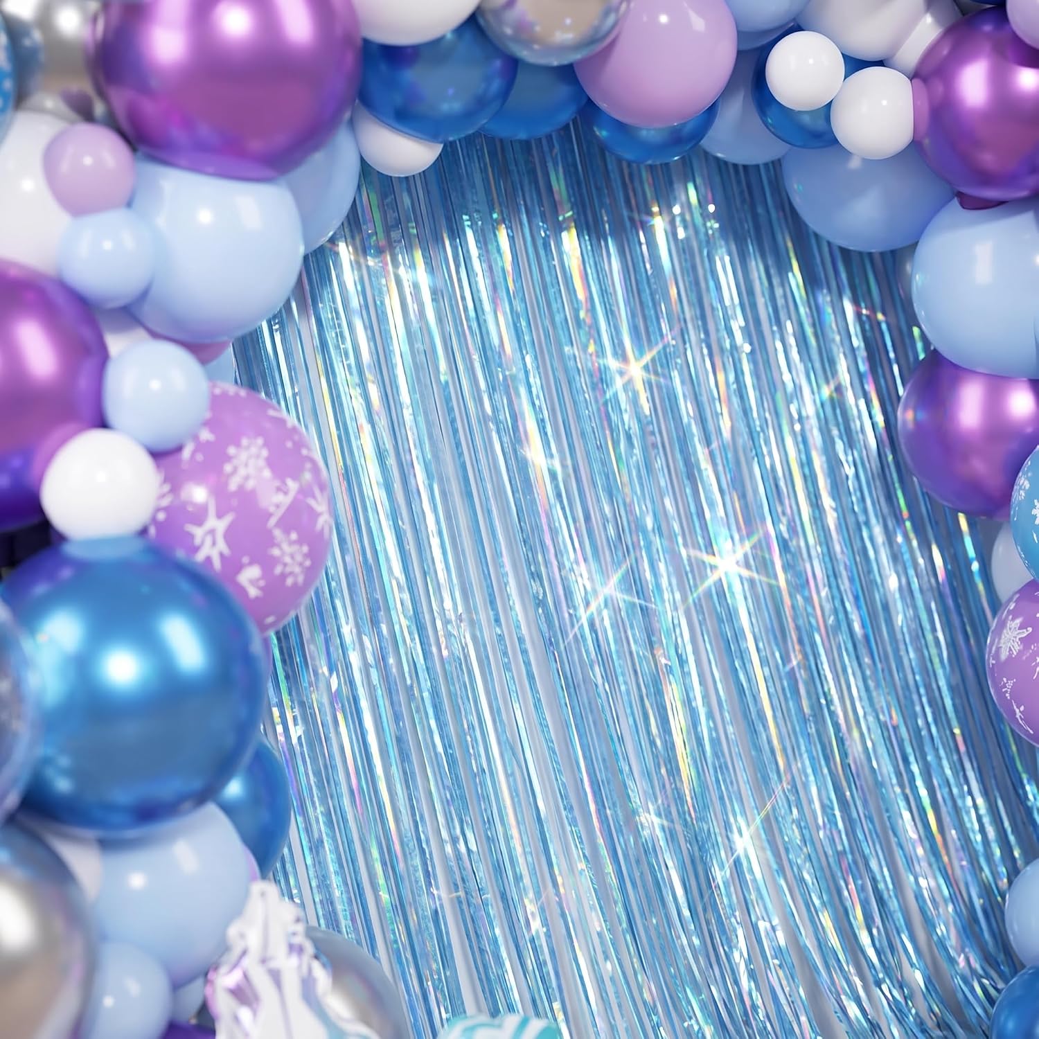148個入りフローズンバルーンアーチキット 冬のワンダーラン - Balloon Arch Kit のレビューと価格